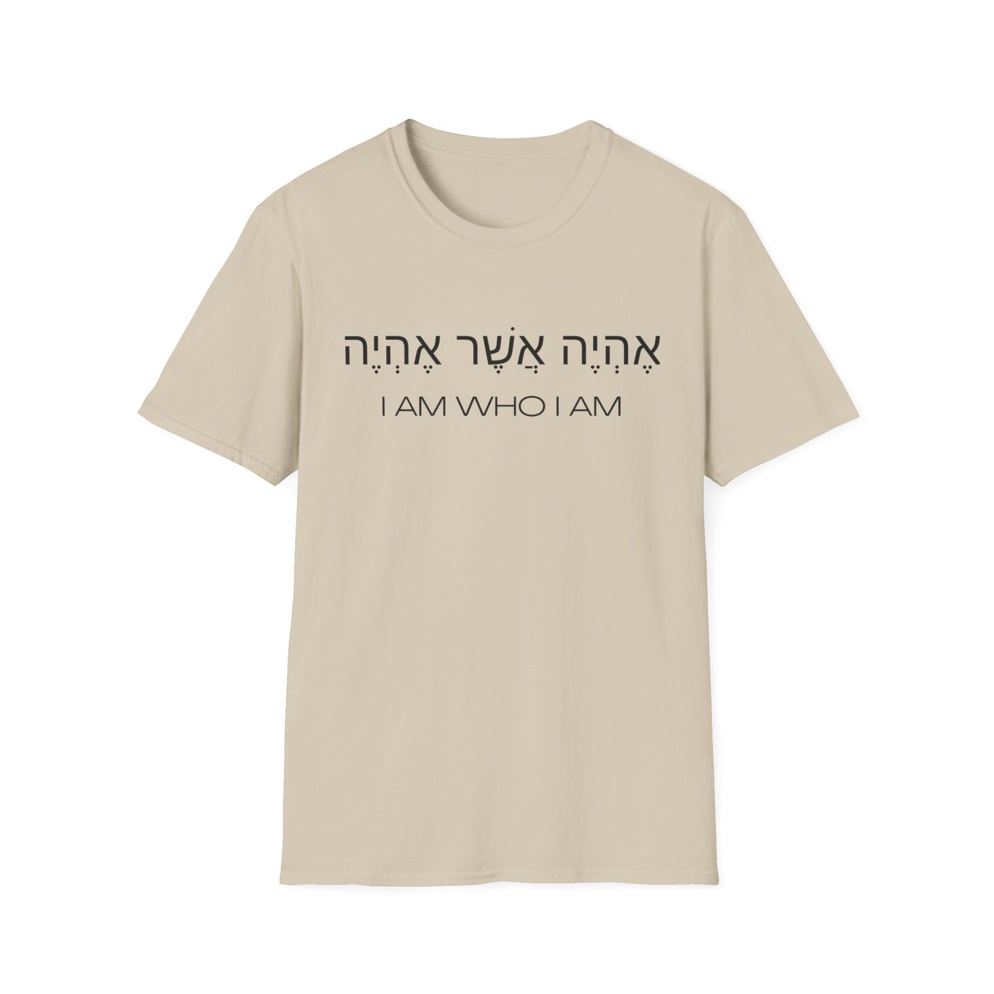 Hebrew Script - I Am Who I Am - Light Hues Unisex T-shirt