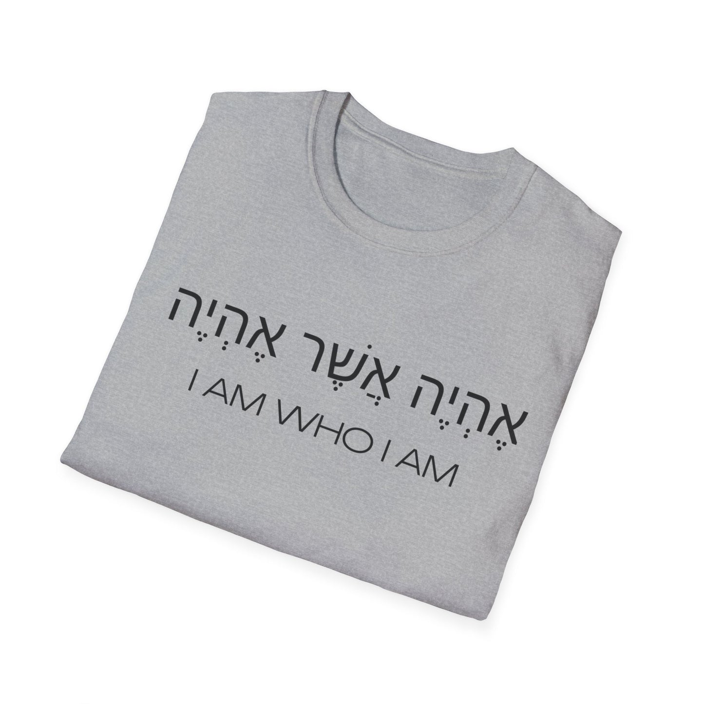 Hebrew Script - I Am Who I Am - Light Hues Unisex T-shirt
