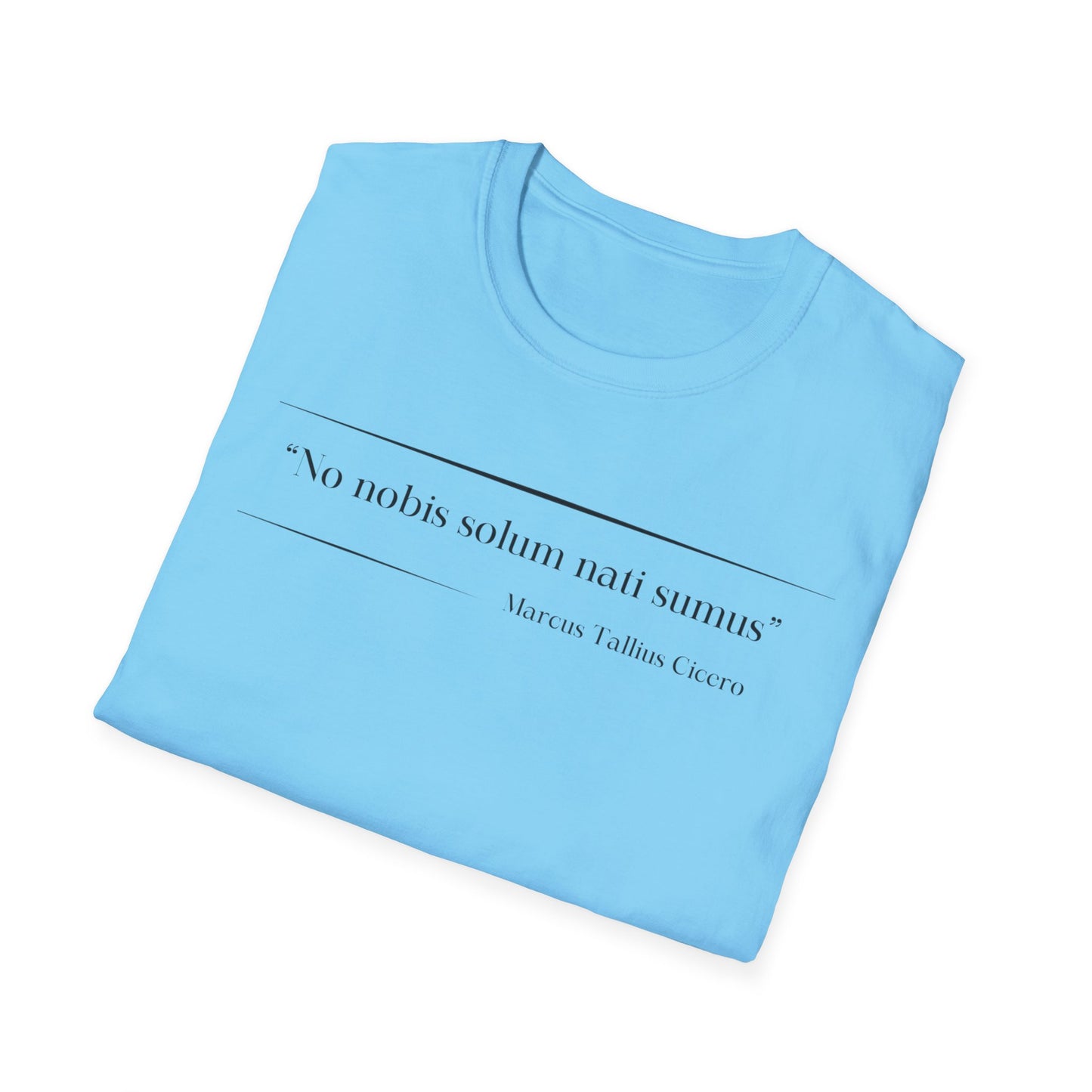 Philosophical Thought Tee - Front & Back Print - Light Hues