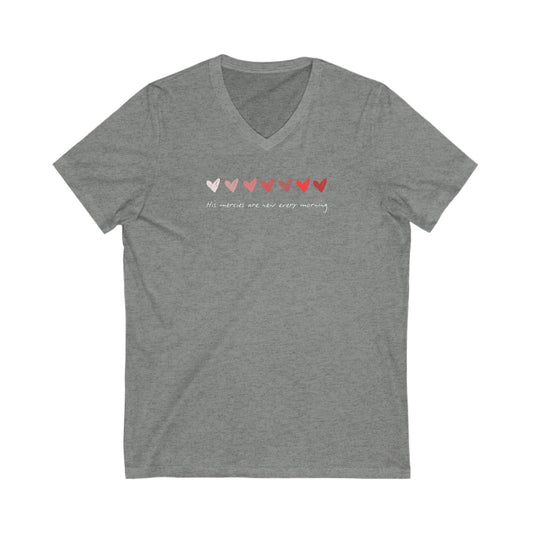 His Mercies Are New Every Morning V-Neck Tee
