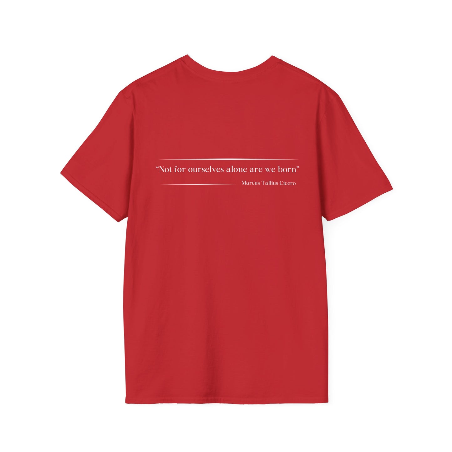 Philosophical Thought Tee - Front & Back Print - Dark hues