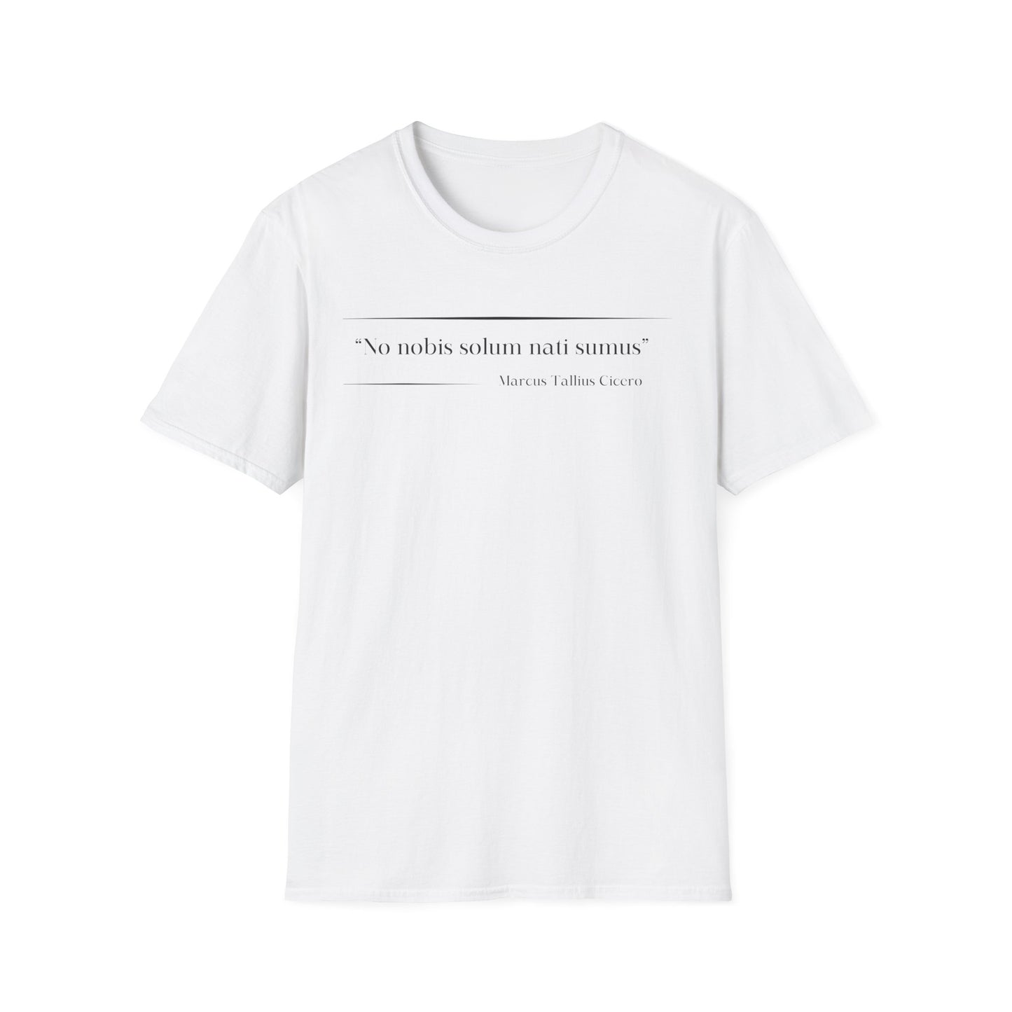 Philosophical Thought Tee - Front & Back Print - Light Hues