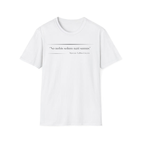 Philosophical Thought Tee - Front & Back Print - Light Hues