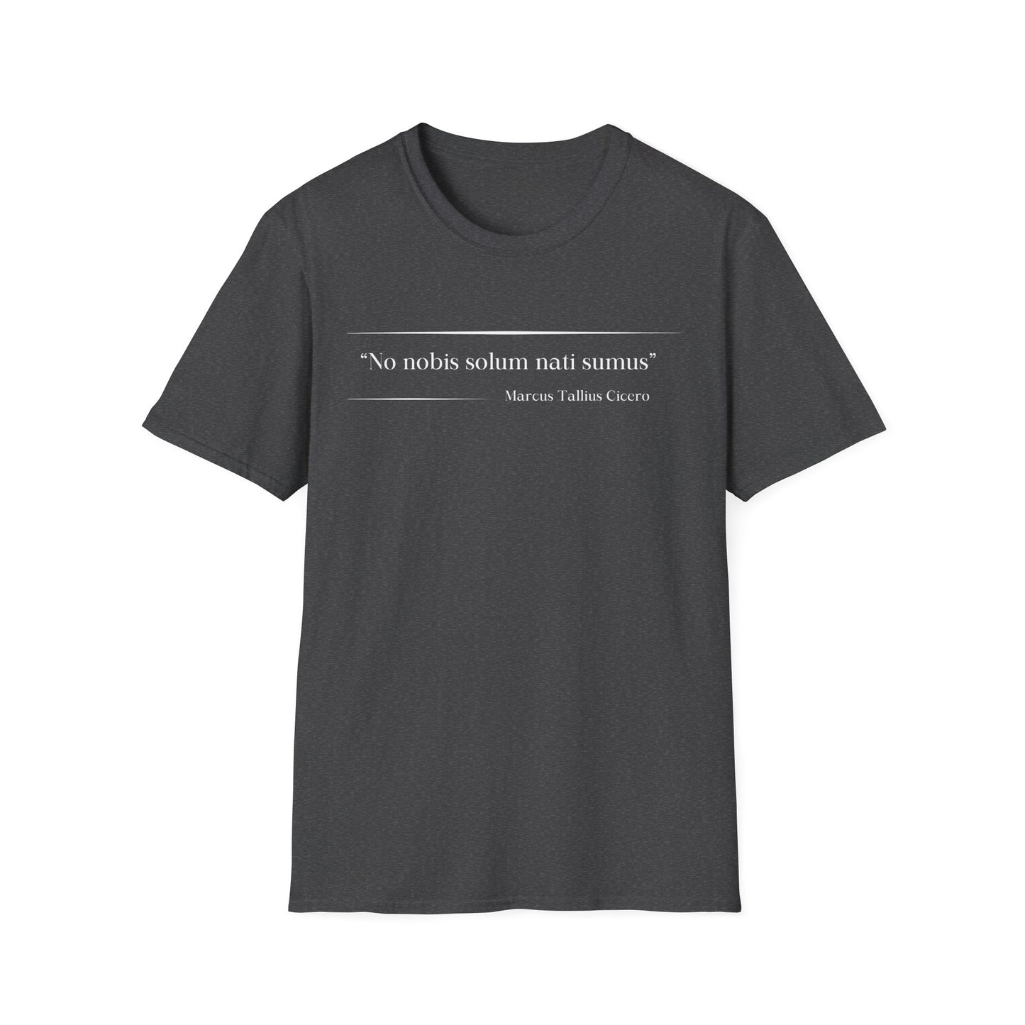 Philosophical Thought Tee - Front & Back Print - Dark hues