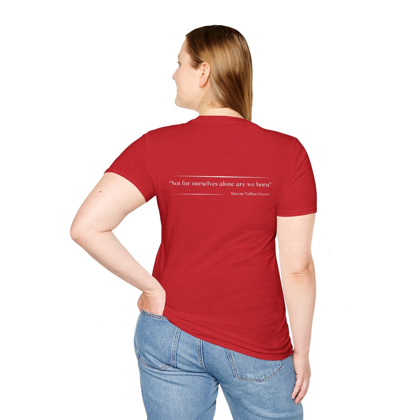 Philosophical Thought Tee - Front & Back Print - Dark hues
