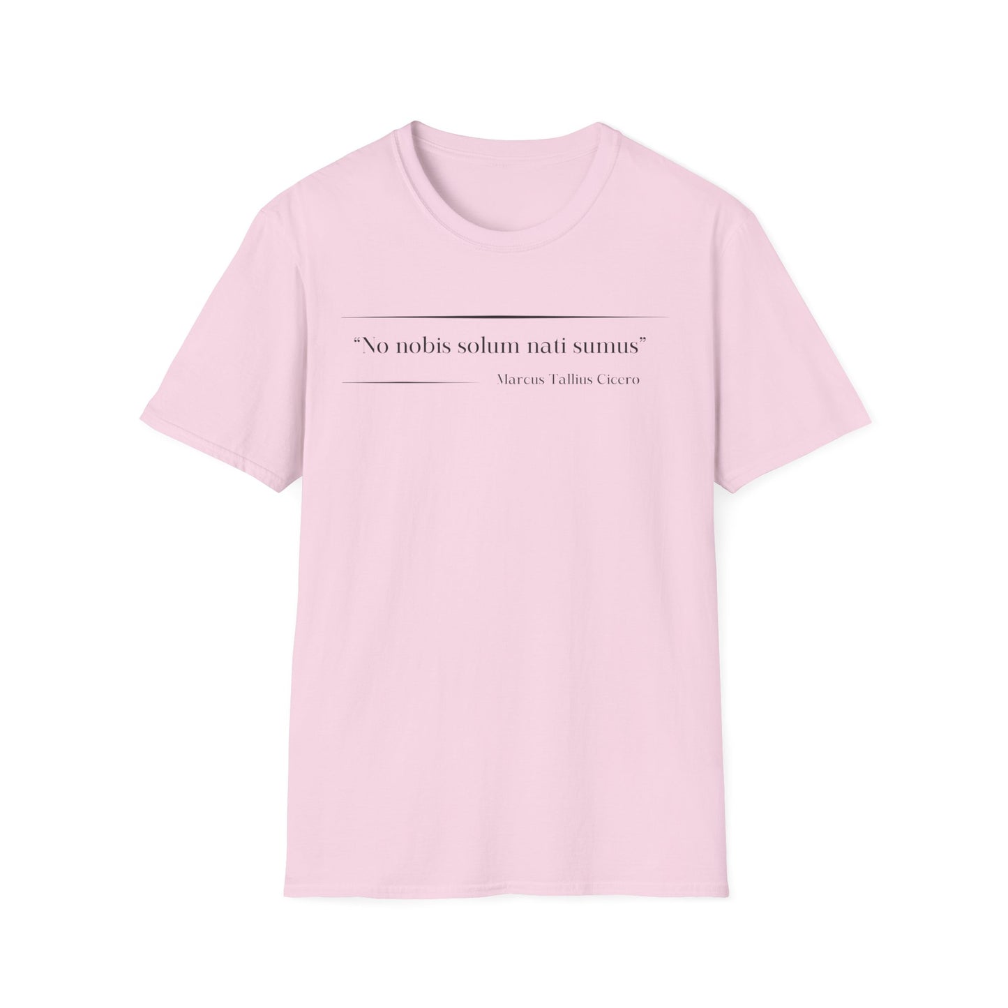 Philosophical Thought Tee - Front & Back Print - Light Hues