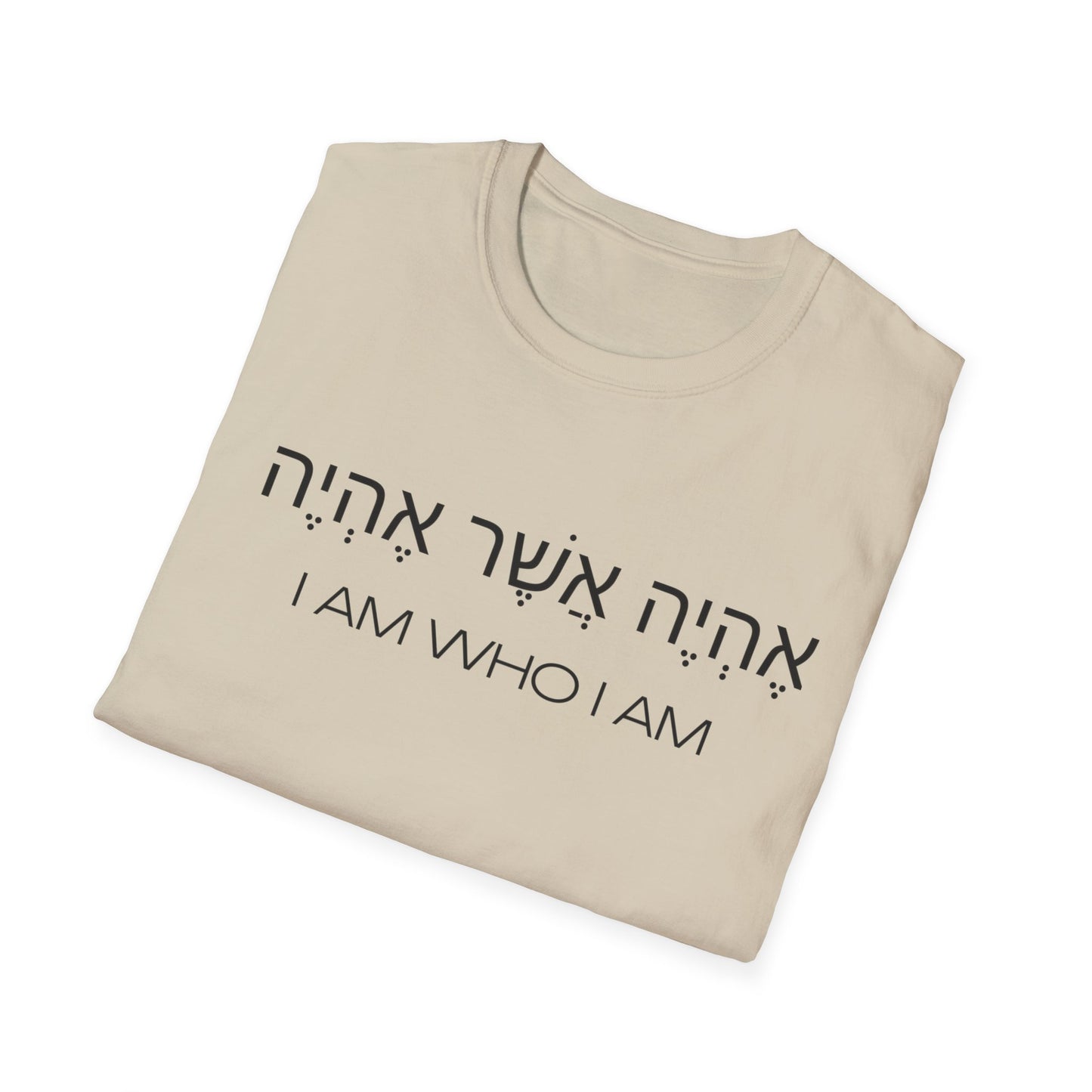 Hebrew Script - I Am Who I Am - Light Hues Unisex T-shirt