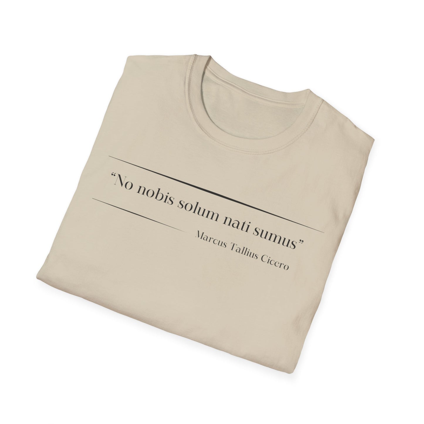 Philosophical Thought Tee - Front & Back Print - Light Hues