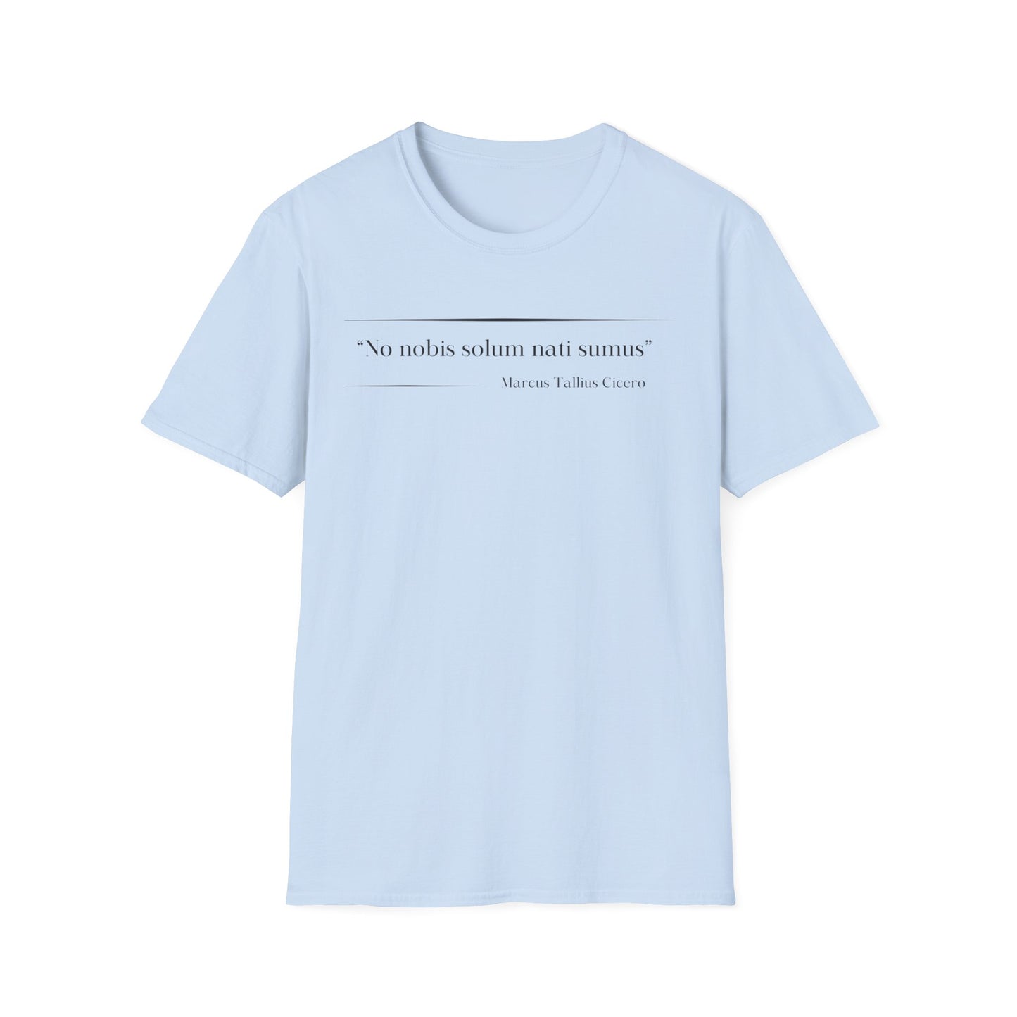 Philosophical Thought Tee - Front & Back Print - Light Hues