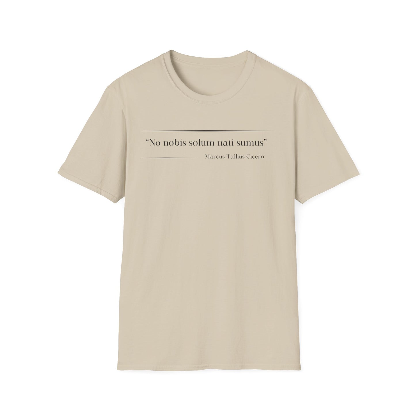 Philosophical Thought Tee - Front & Back Print - Light Hues