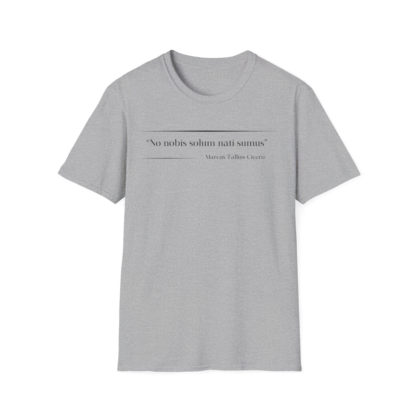 Philosophical Thought Tee - Front & Back Print - Light Hues