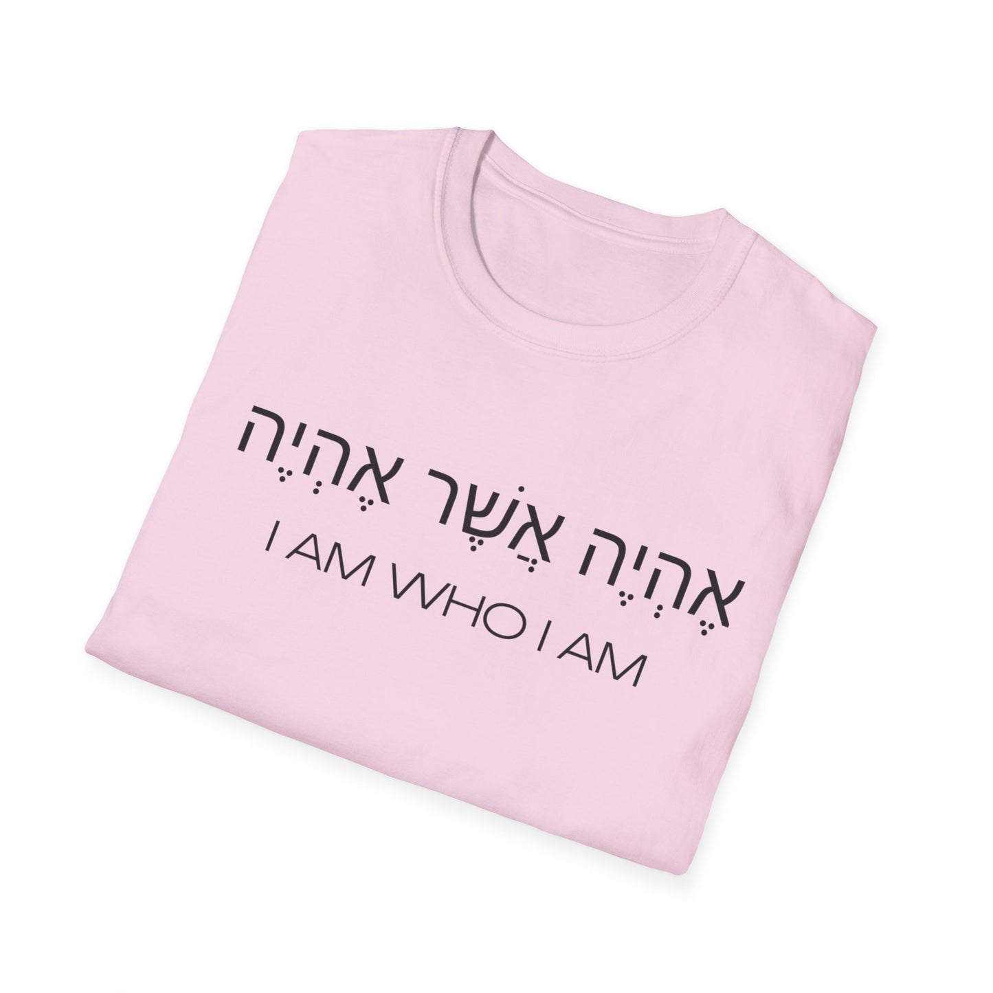 Hebrew Script - I Am Who I Am - Light Hues Unisex T-shirt
