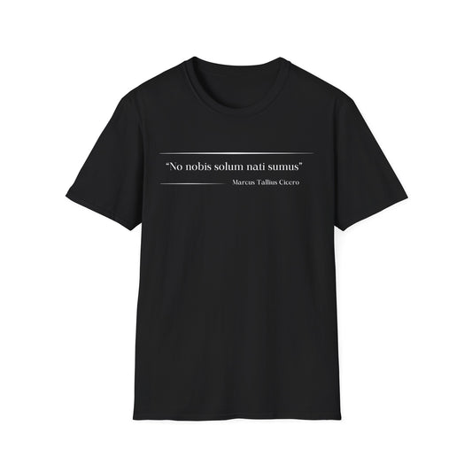 Philosophical Thought Tee - Front & Back Print - Dark hues