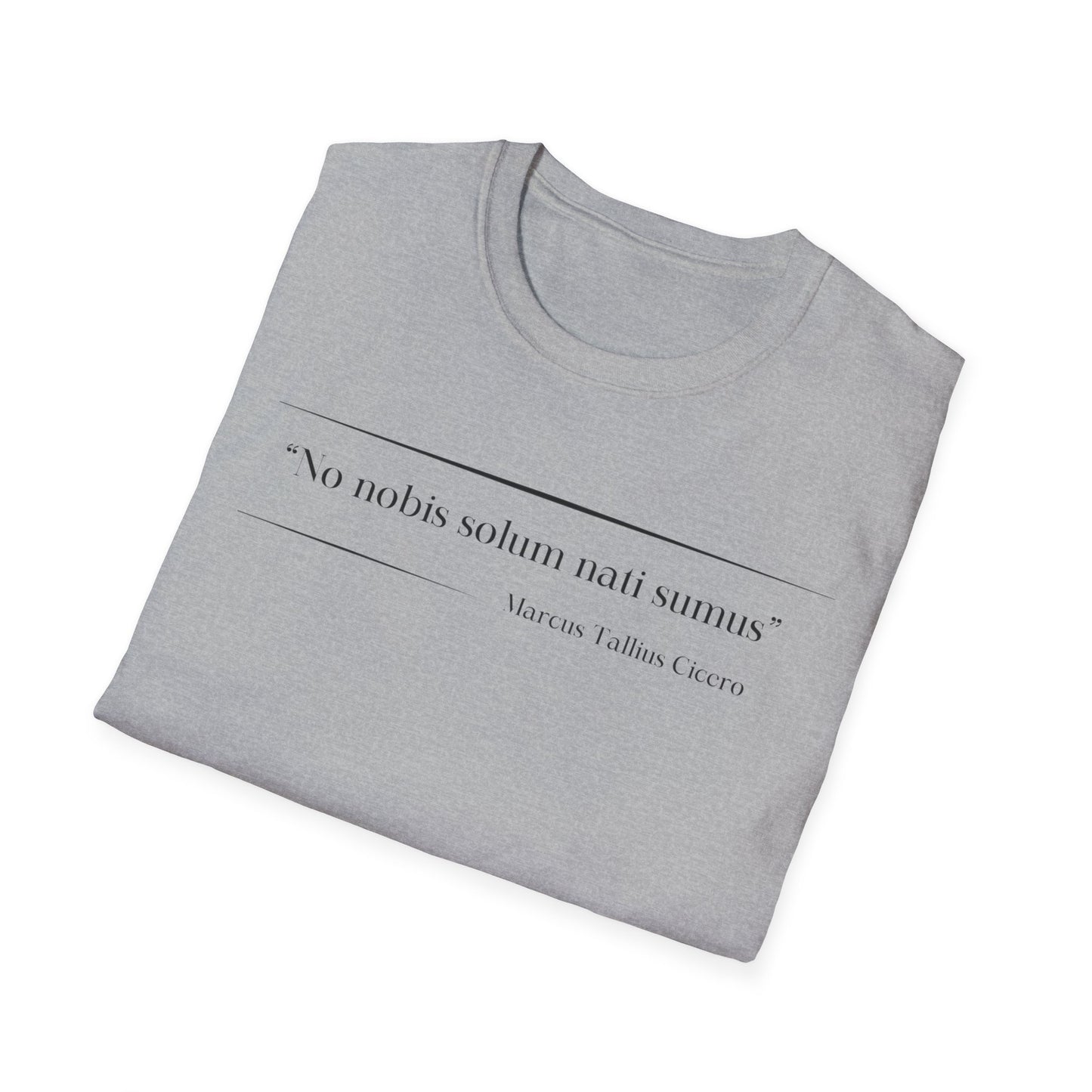 Philosophical Thought Tee - Front & Back Print - Light Hues