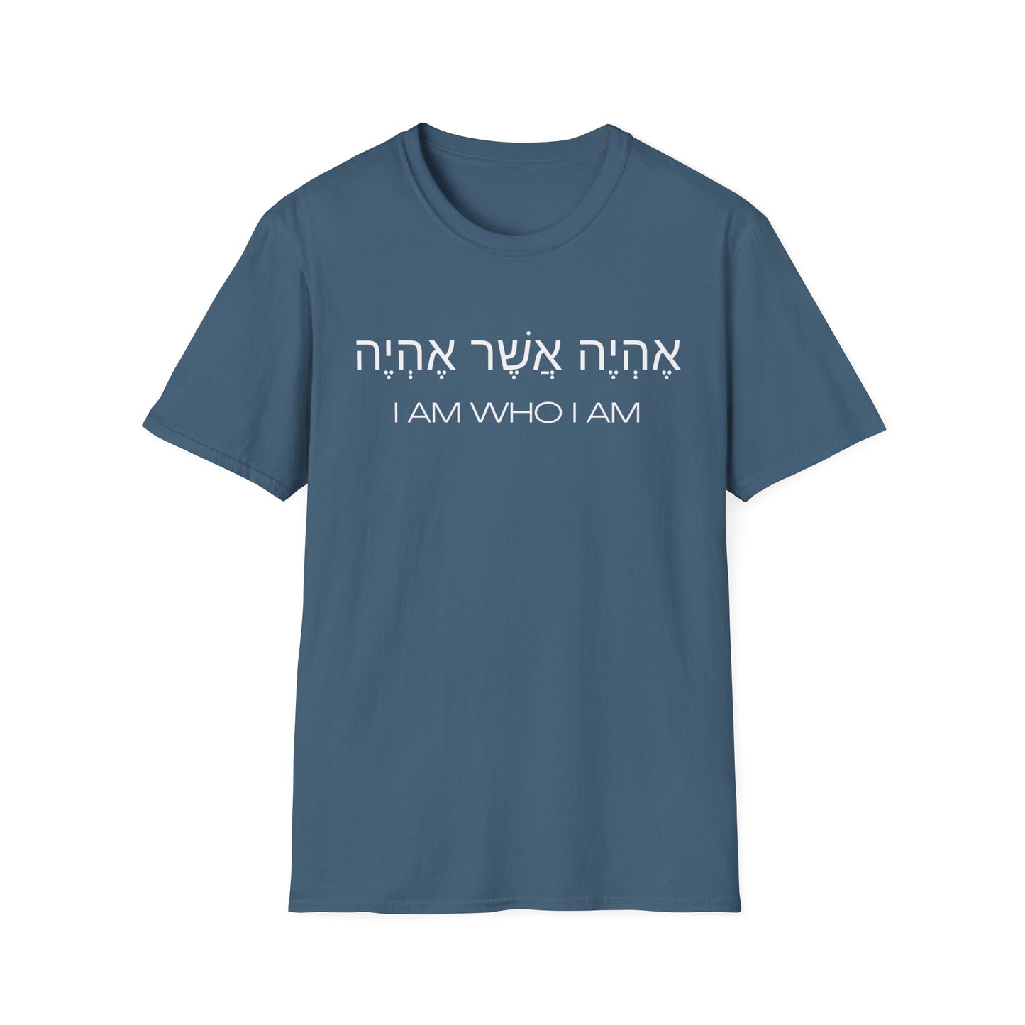 Hebrew Script - I Am Who I Am - Dark Hues Unisex T-shirt
