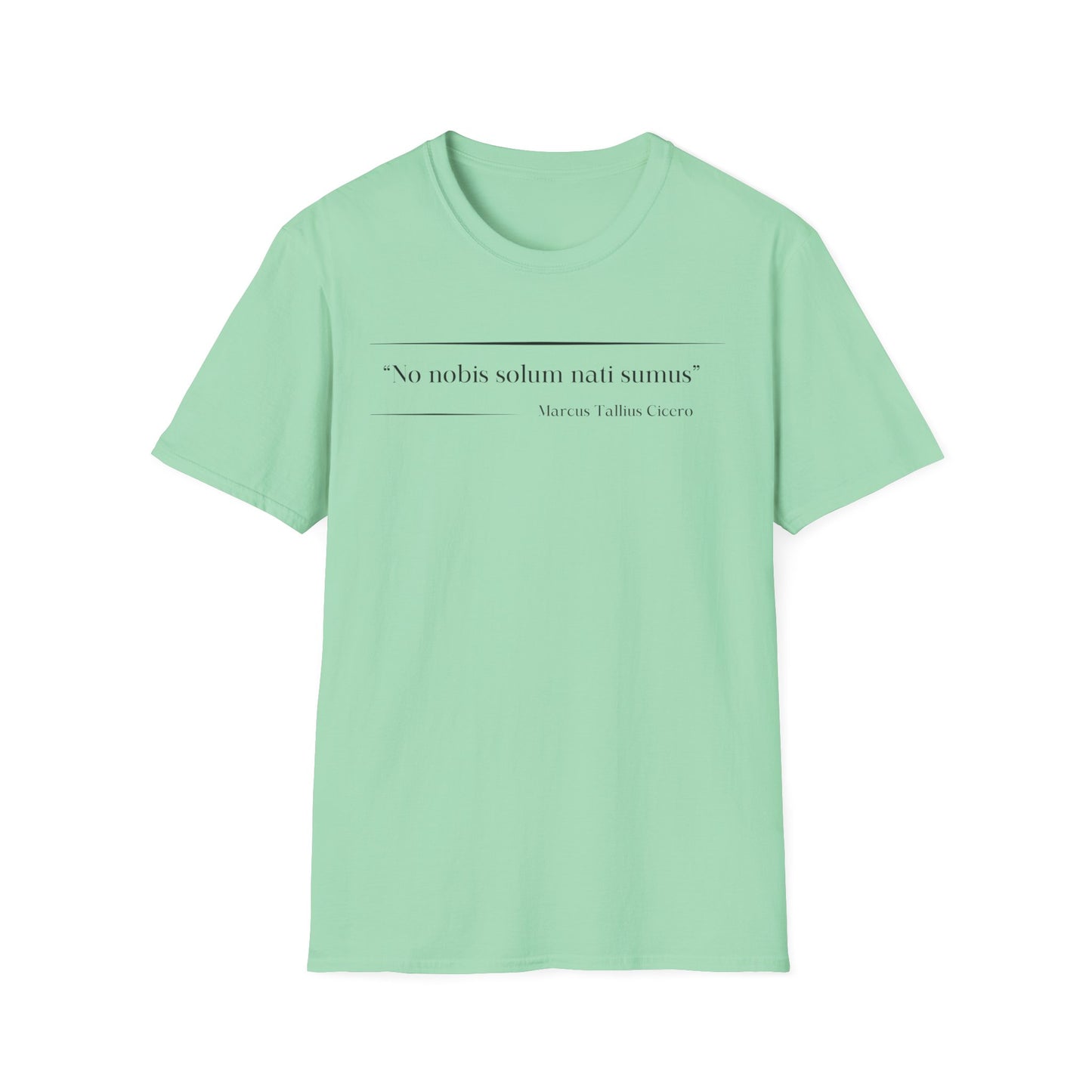 Philosophical Thought Tee - Front & Back Print - Light Hues