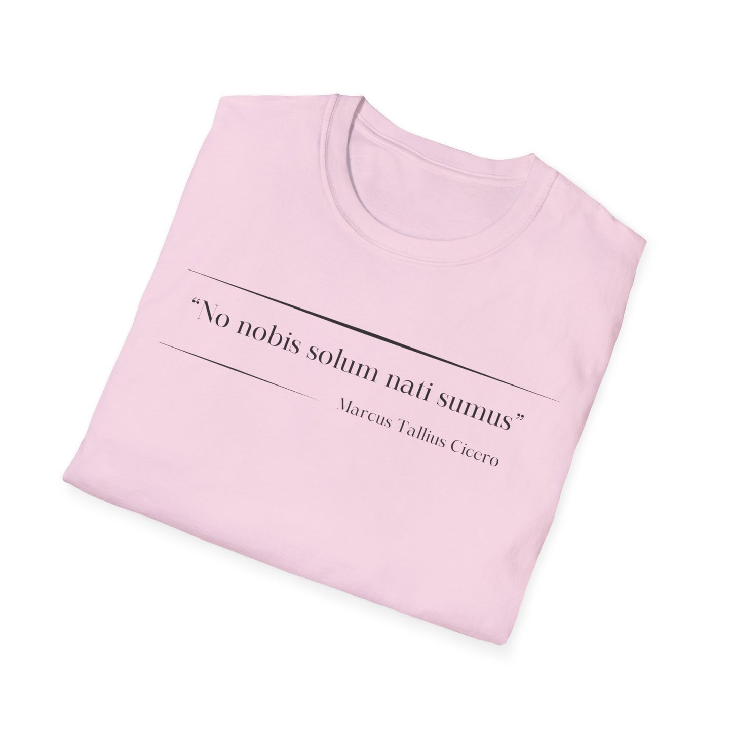 Philosophical Thought Tee - Front & Back Print - Light Hues