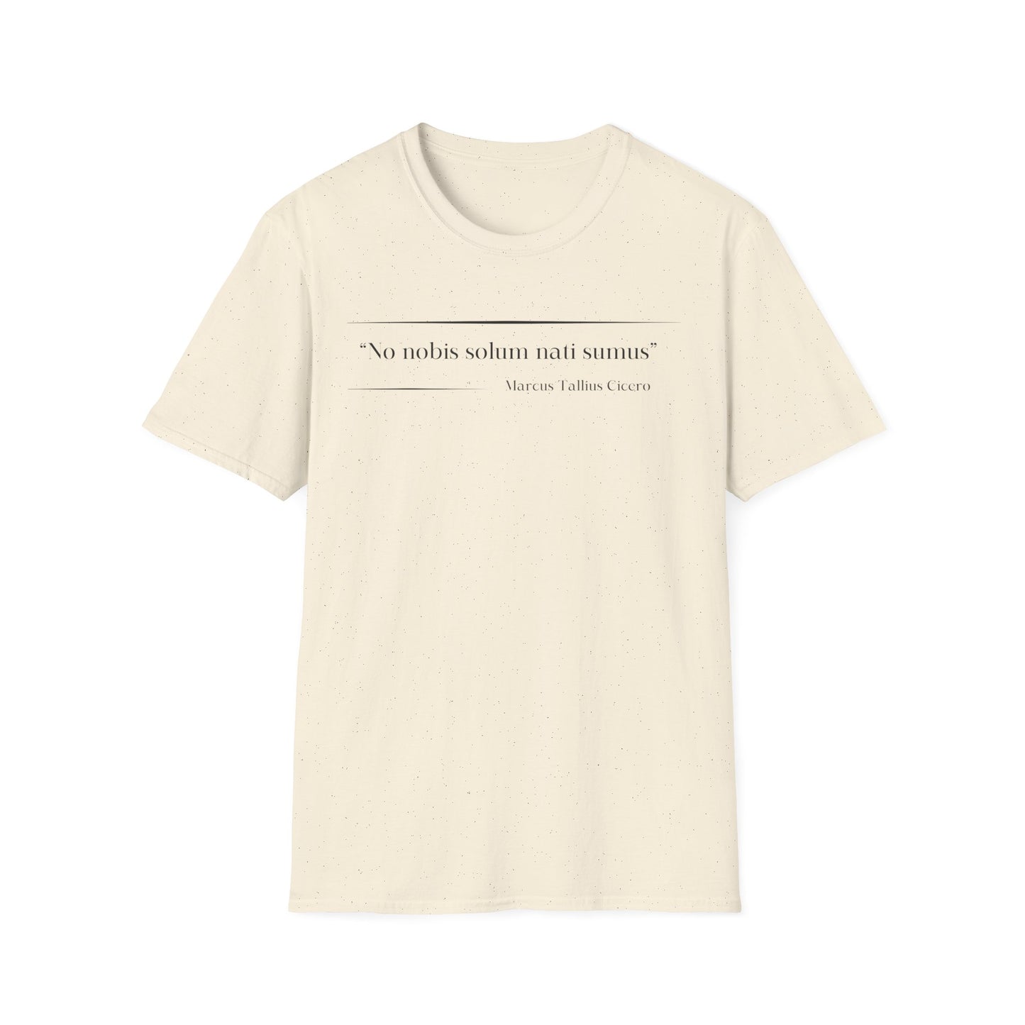 Philosophical Thought Tee - Front & Back Print - Light Hues