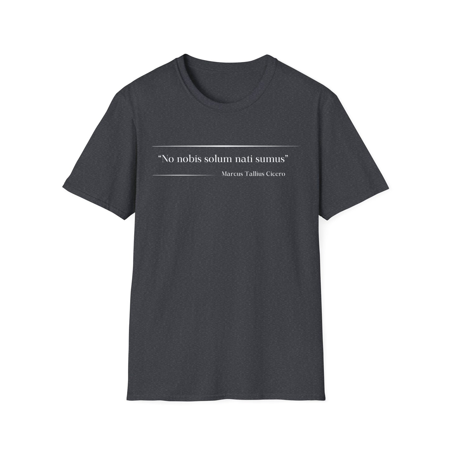 Philosophical Thought Tee - Front & Back Print - Dark hues