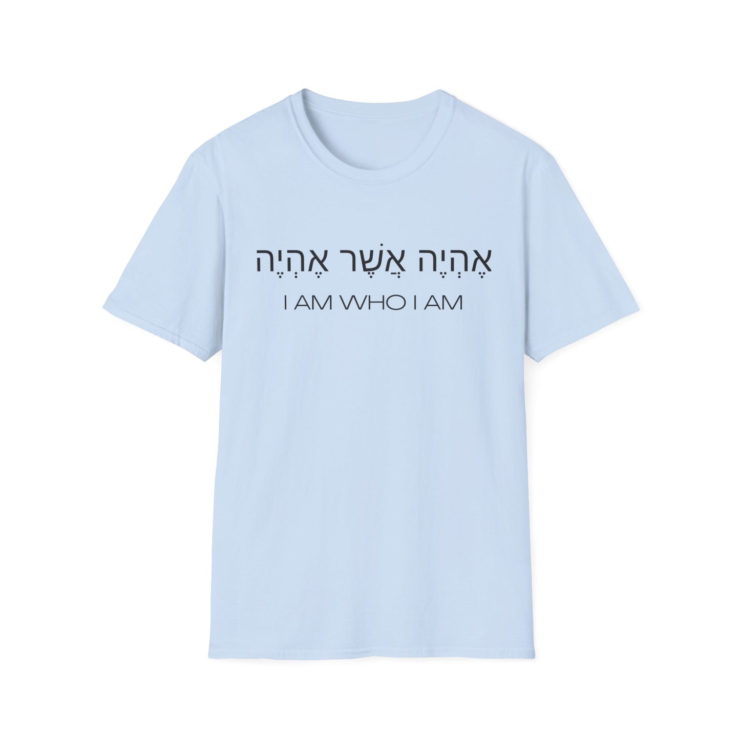 Hebrew Script - I Am Who I Am - Light Hues Unisex T-shirt