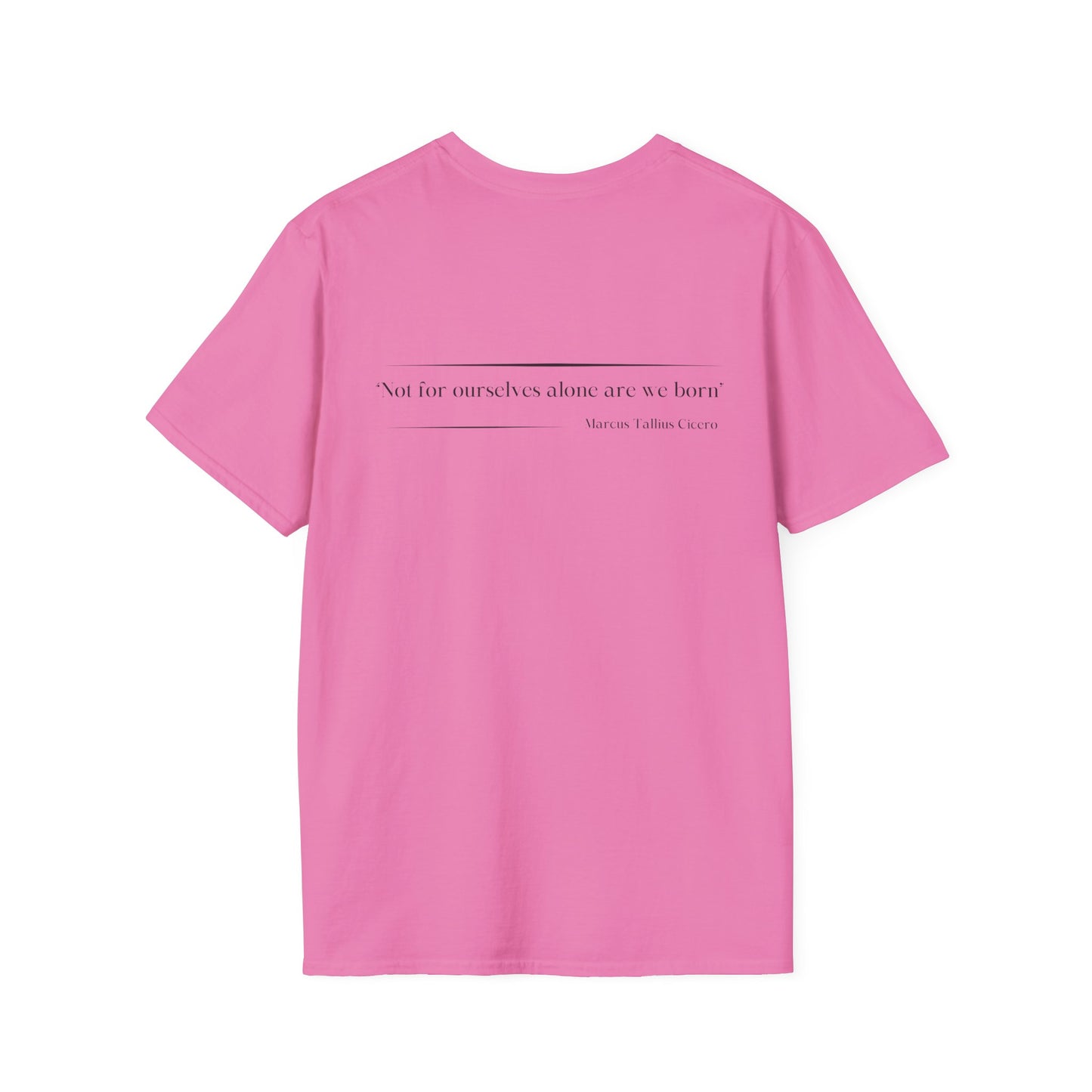 Philosophical Thought Tee - Front & Back Print - Light Hues