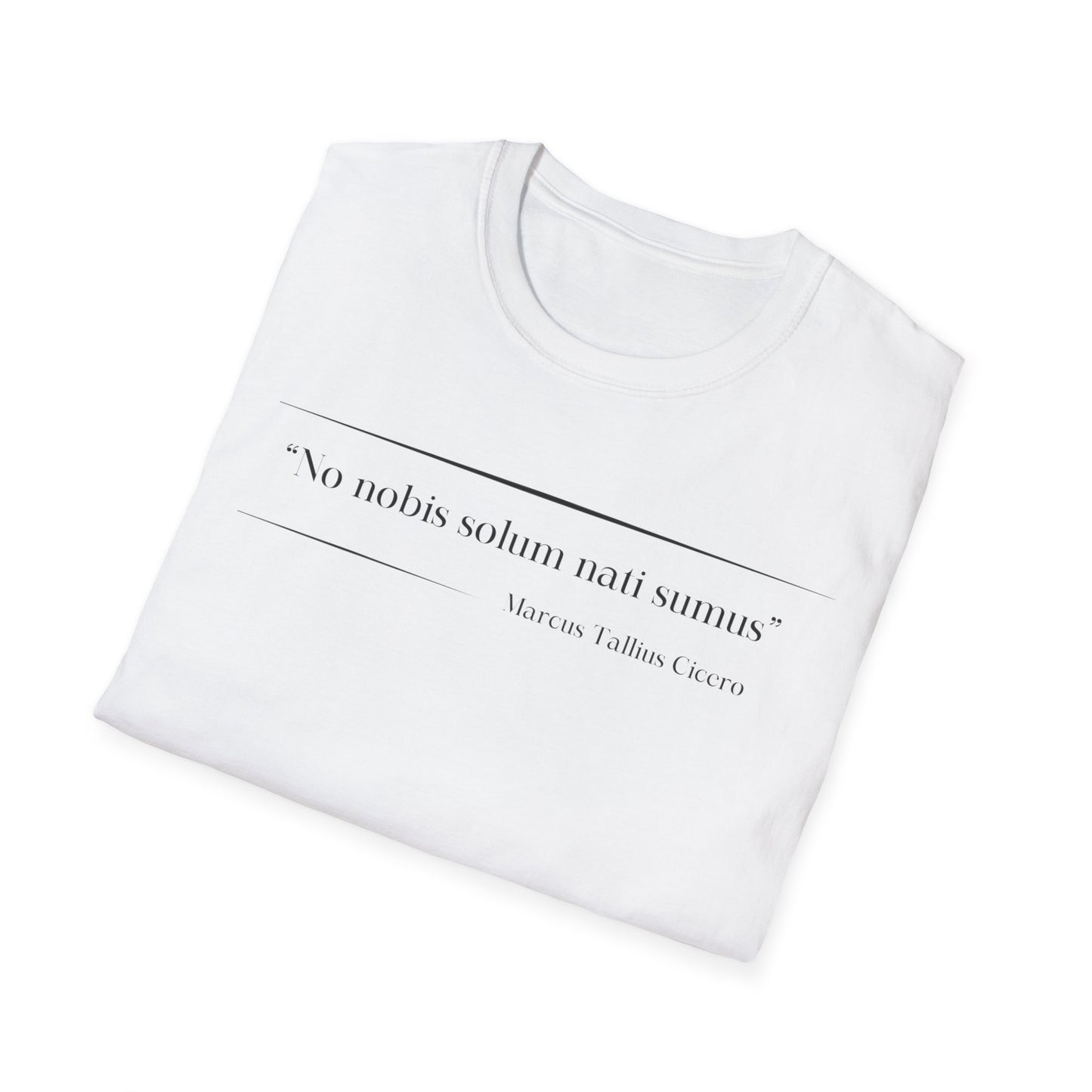 Philosophical Thought Tee - Front & Back Print - Light Hues