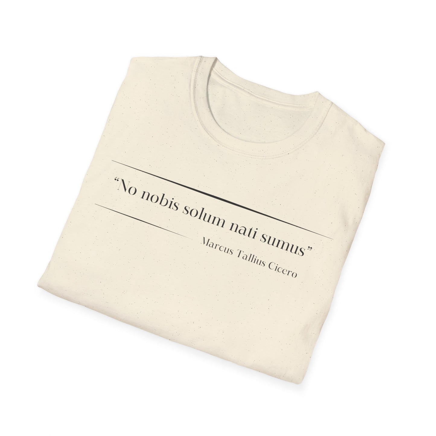 Philosophical Thought Tee - Front & Back Print - Light Hues