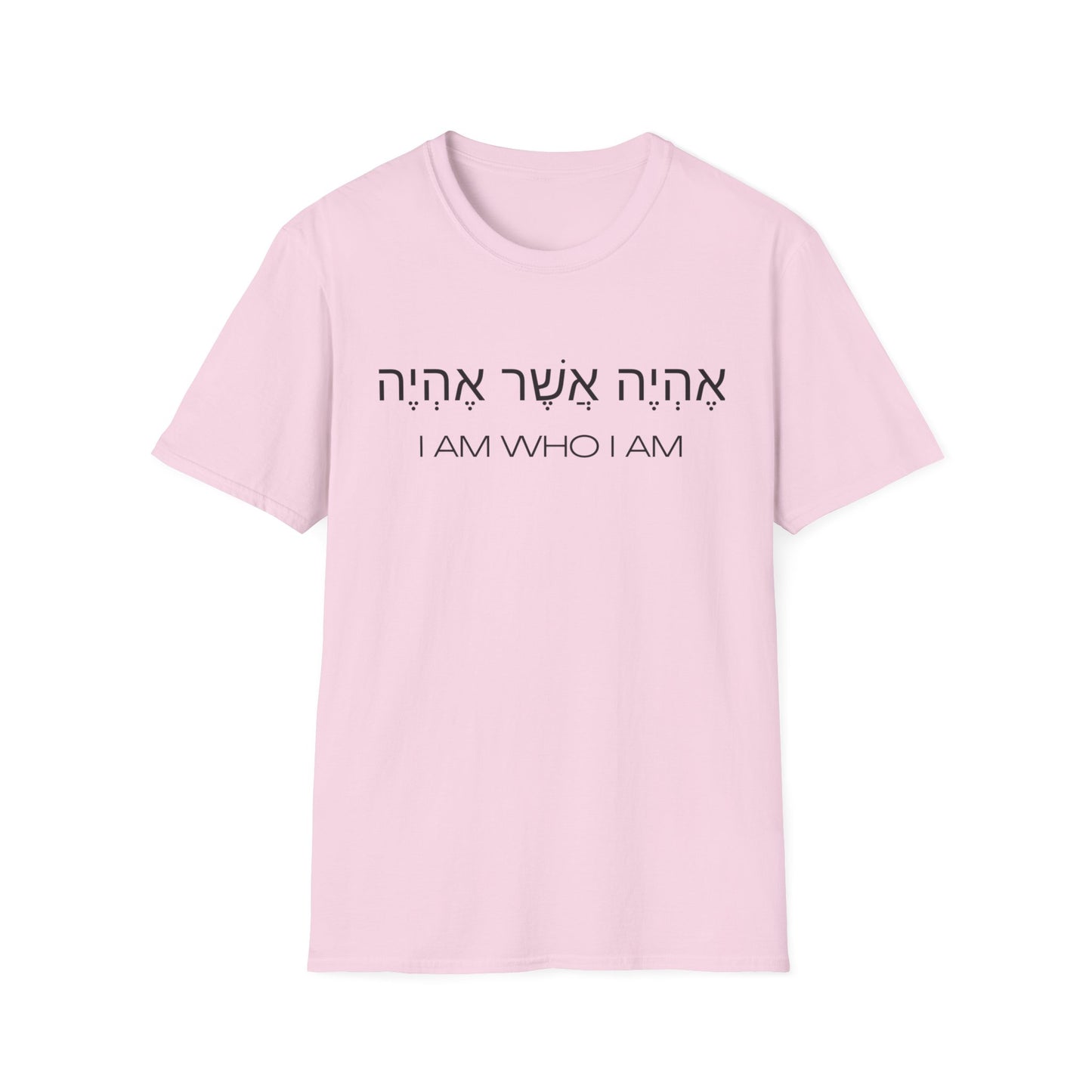 Hebrew Script - I Am Who I Am - Light Hues Unisex T-shirt