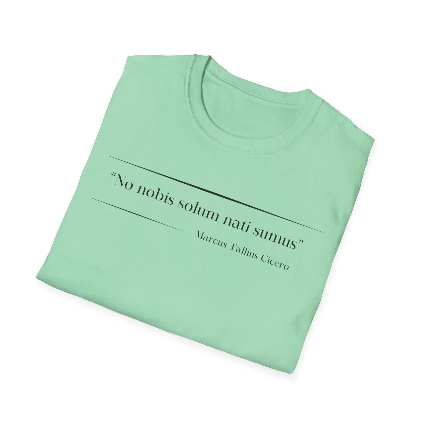 Philosophical Thought Tee - Front & Back Print - Light Hues