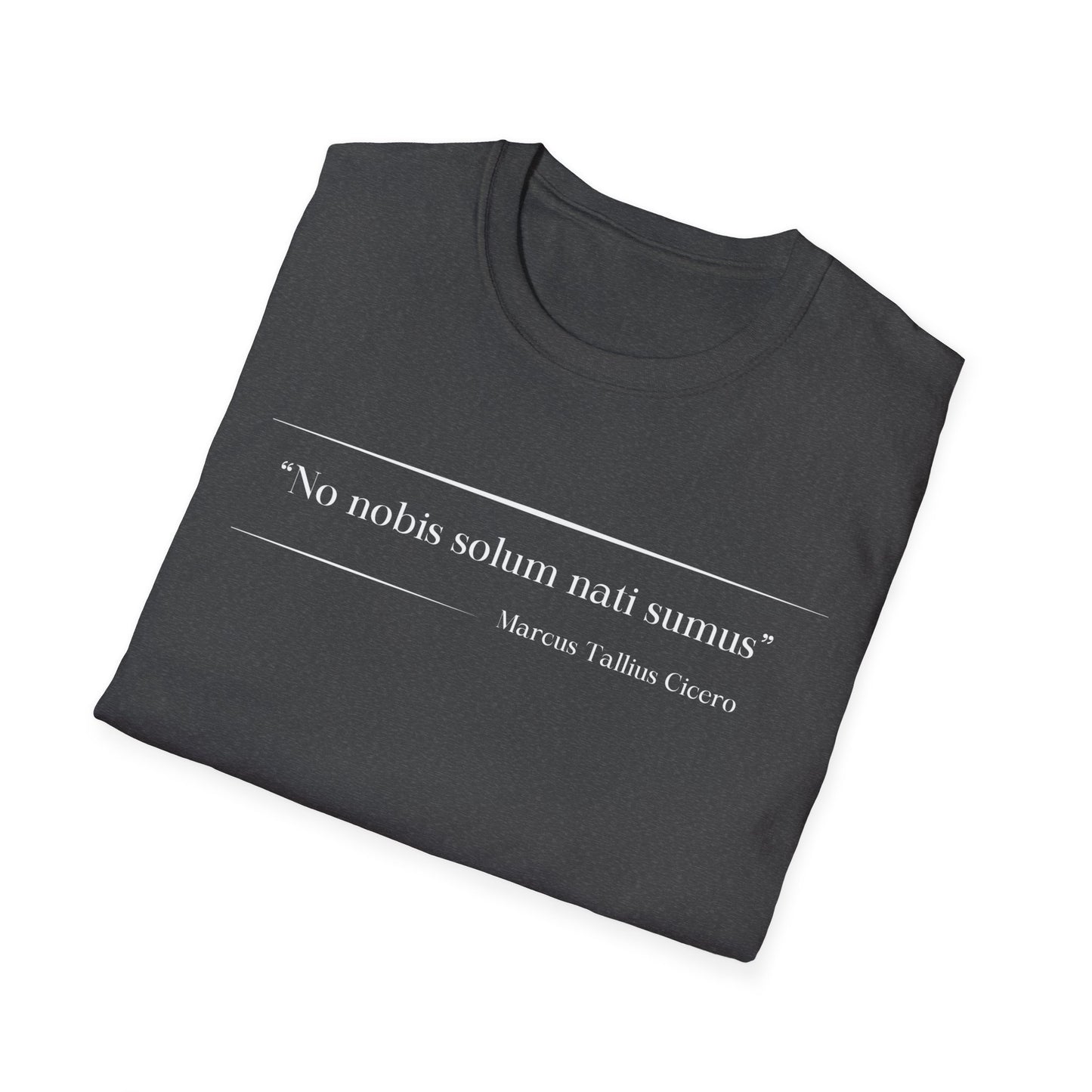 Philosophical Thought Tee - Front & Back Print - Dark hues