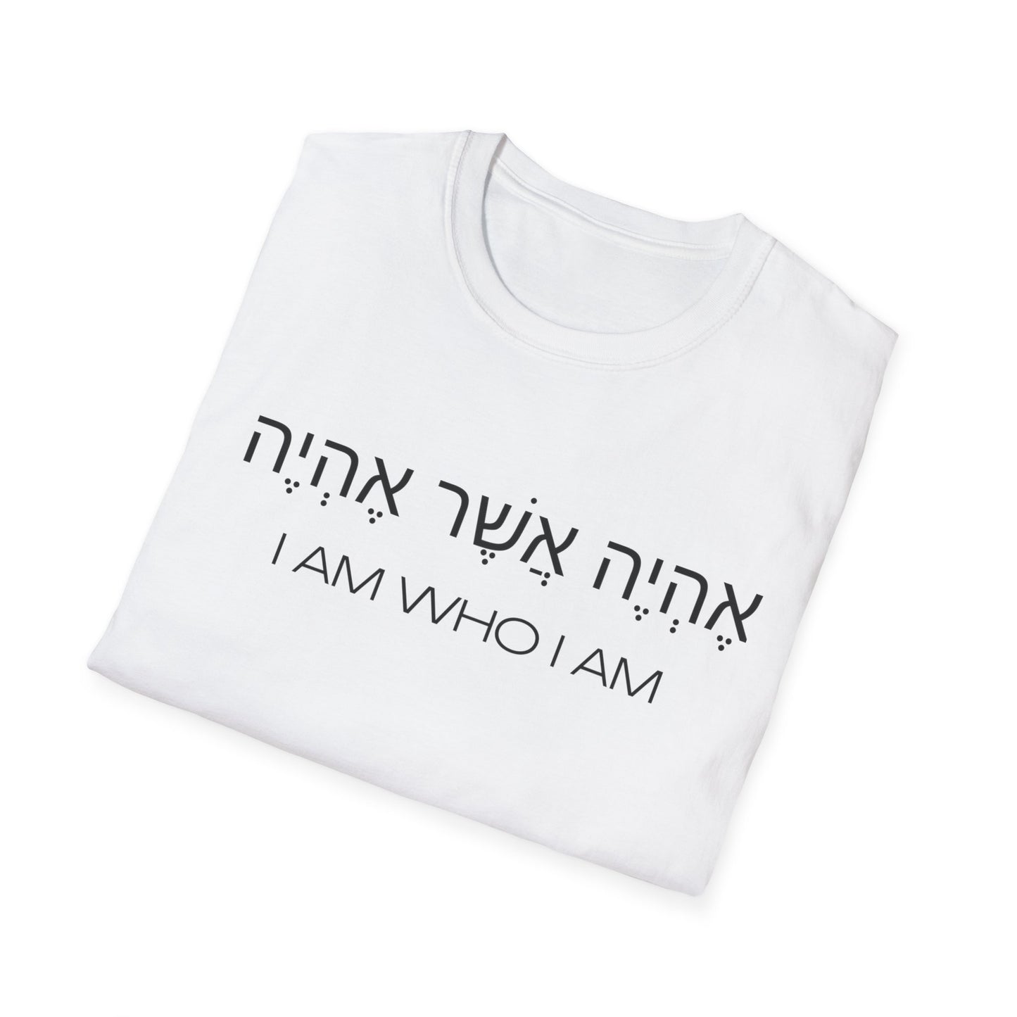 Hebrew Script - I Am Who I Am - Light Hues Unisex T-shirt