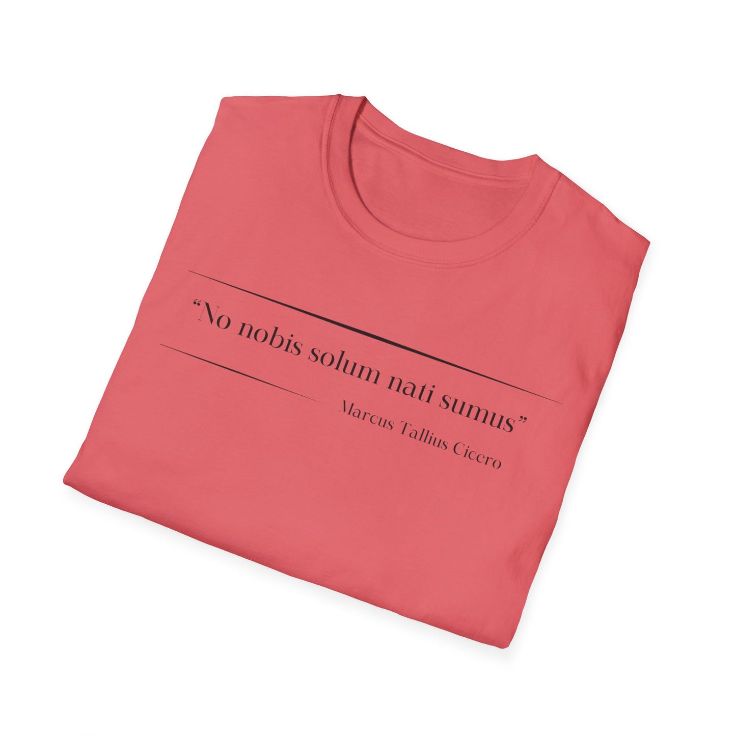 Philosophical Thought Tee - Front & Back Print - Light Hues