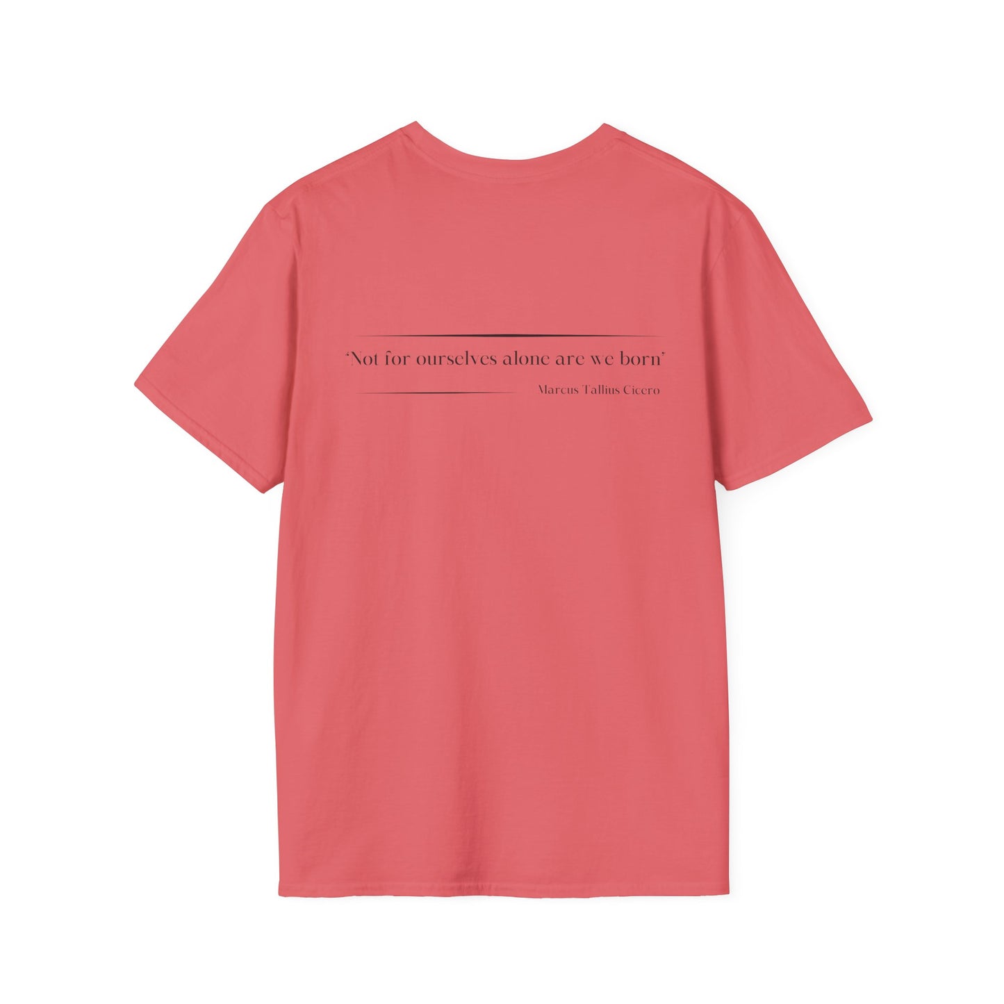 Philosophical Thought Tee - Front & Back Print - Light Hues