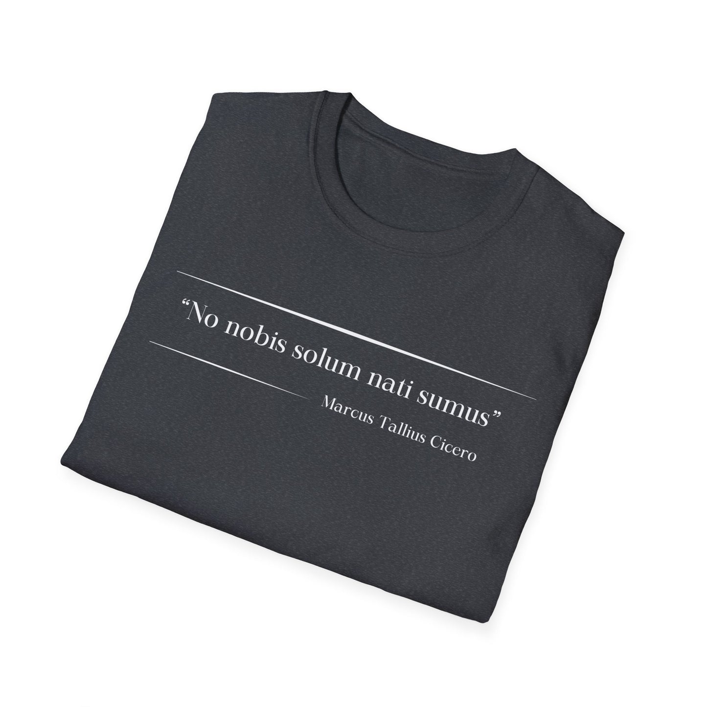 Philosophical Thought Tee - Front & Back Print - Dark hues