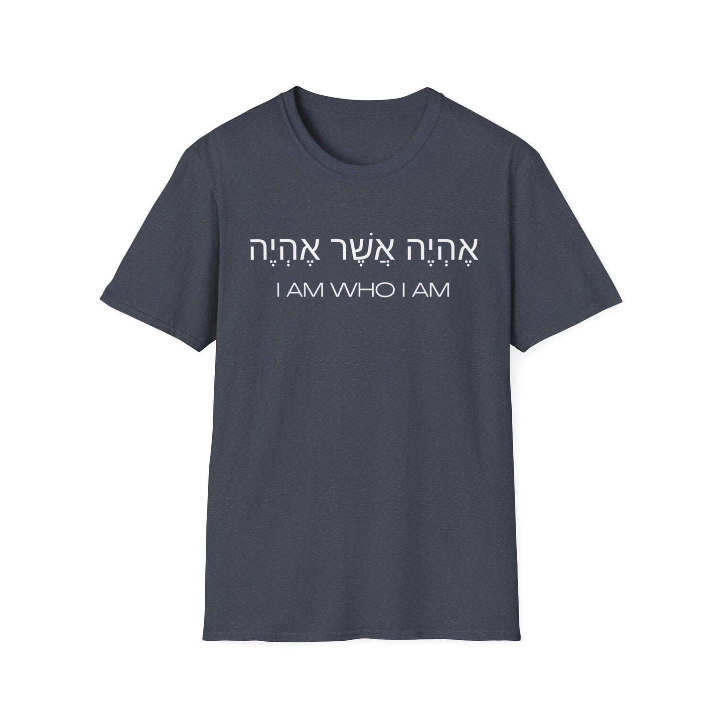 Hebrew Script - I Am Who I Am - Dark Hues Unisex T-shirt