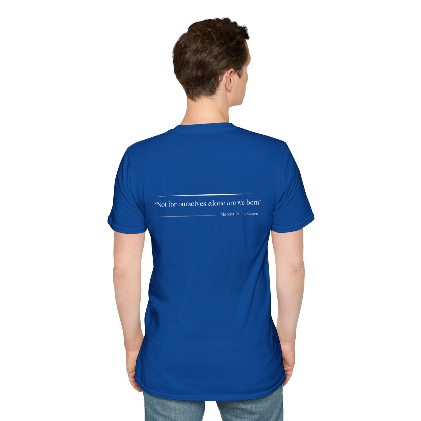 Philosophical Thought Tee - Front & Back Print - Dark hues