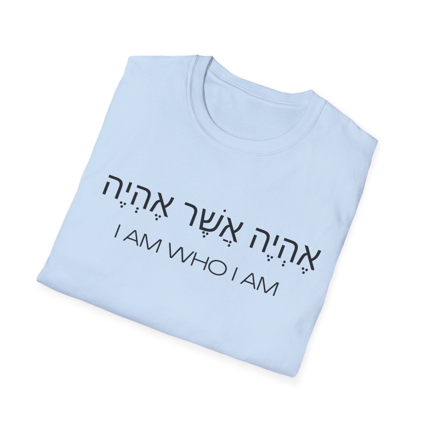 Hebrew Script - I Am Who I Am - Light Hues Unisex T-shirt