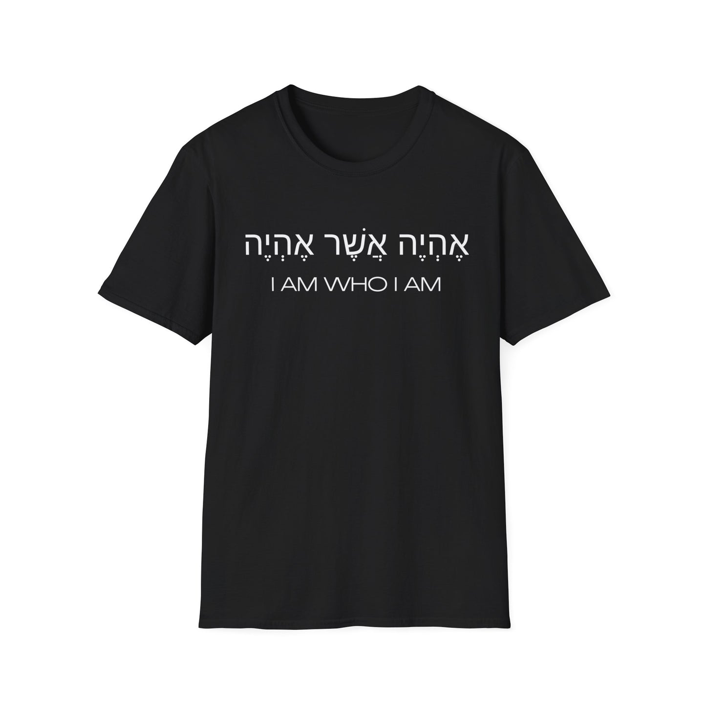 Hebrew Script - I Am Who I Am - Dark Hues Unisex T-shirt