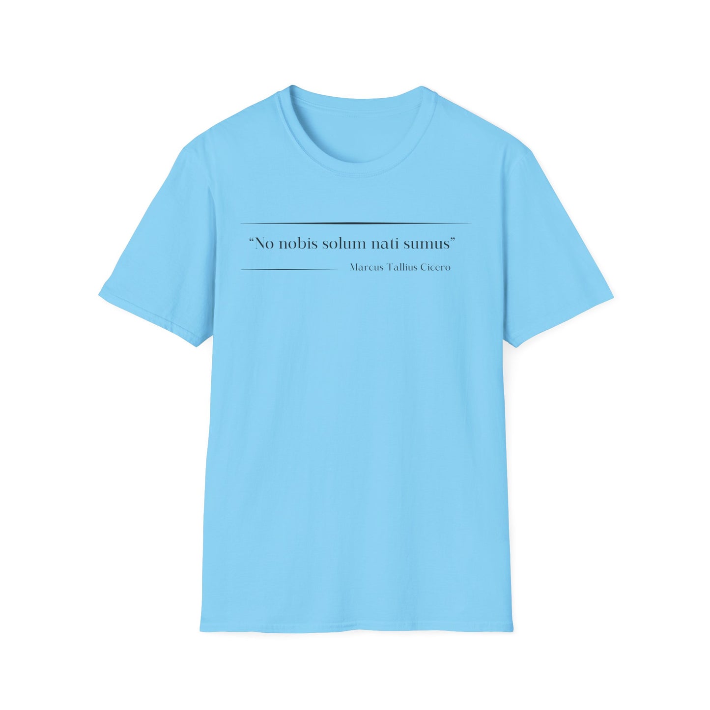Philosophical Thought Tee - Front & Back Print - Light Hues