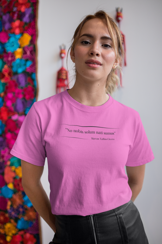 Philosophical Thought Tee - Front & Back Print - Light Hues