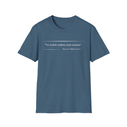 Philosophical Thought Tee - Front & Back Print - Dark hues