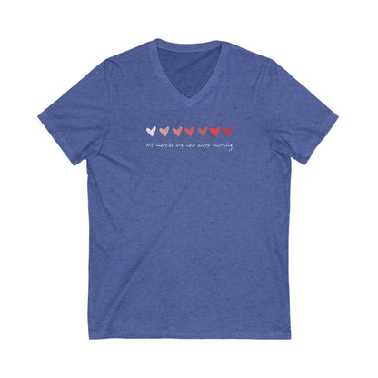 His Mercies Are New Every Morning V-Neck Tee