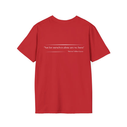Philosophical Thought Tee - Front & Back Print - Dark hues