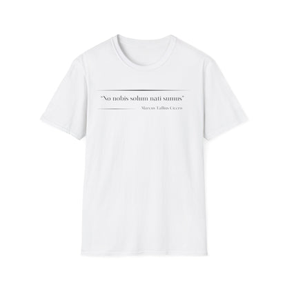 Philosophical Thought Tee - Front & Back Print - Light Hues