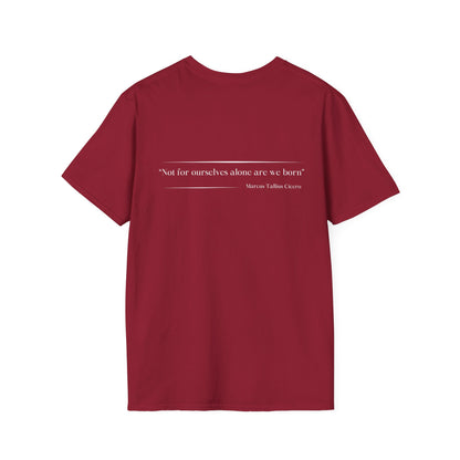 Philosophical Thought Tee - Front & Back Print - Dark hues