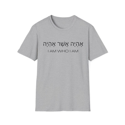 Hebrew Script - I Am Who I Am - Light Hues Unisex T-shirt