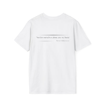 Philosophical Thought Tee - Front & Back Print - Light Hues