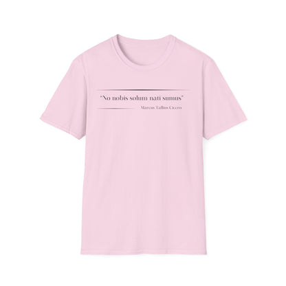 Philosophical Thought Tee - Front & Back Print - Light Hues
