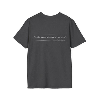 Philosophical Thought Tee - Front & Back Print - Dark hues