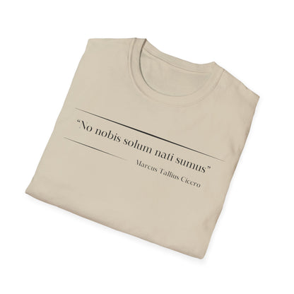 Philosophical Thought Tee - Front & Back Print - Light Hues